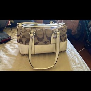 Coach Signature Khaki/Tan handbag